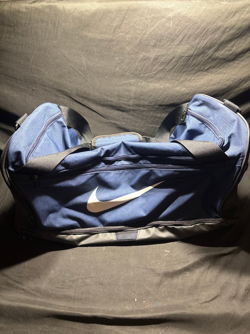 Nike Duffel Gym Bag Travel Brasilia 9.5 Training (Medium, 60L) DH7710-410 Navy